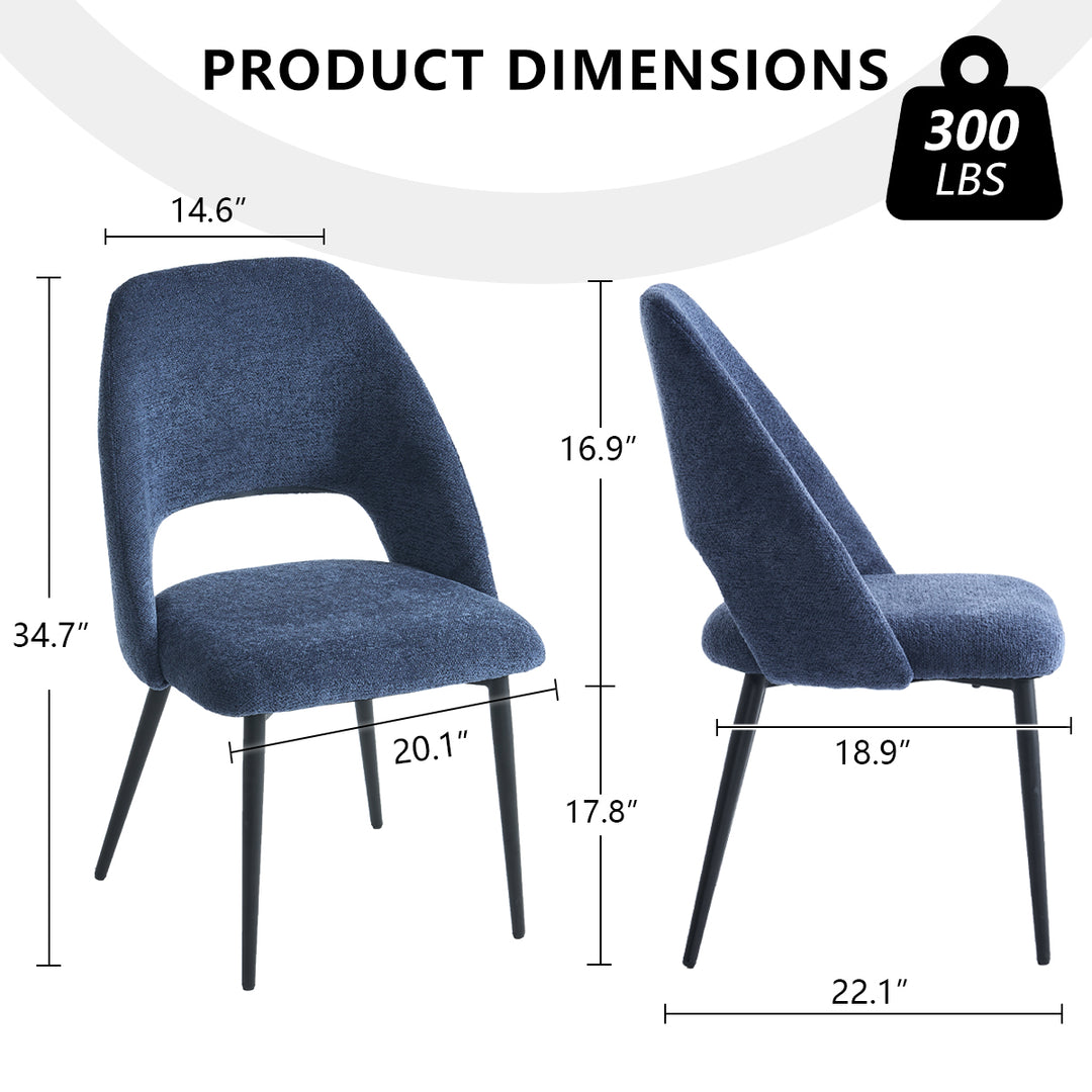 YOUNIKE Dining Chairs Wingback Modern Accent Chair