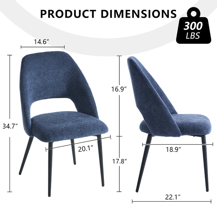 YOUNIKE Dining Chairs Wingback Modern Accent Chair