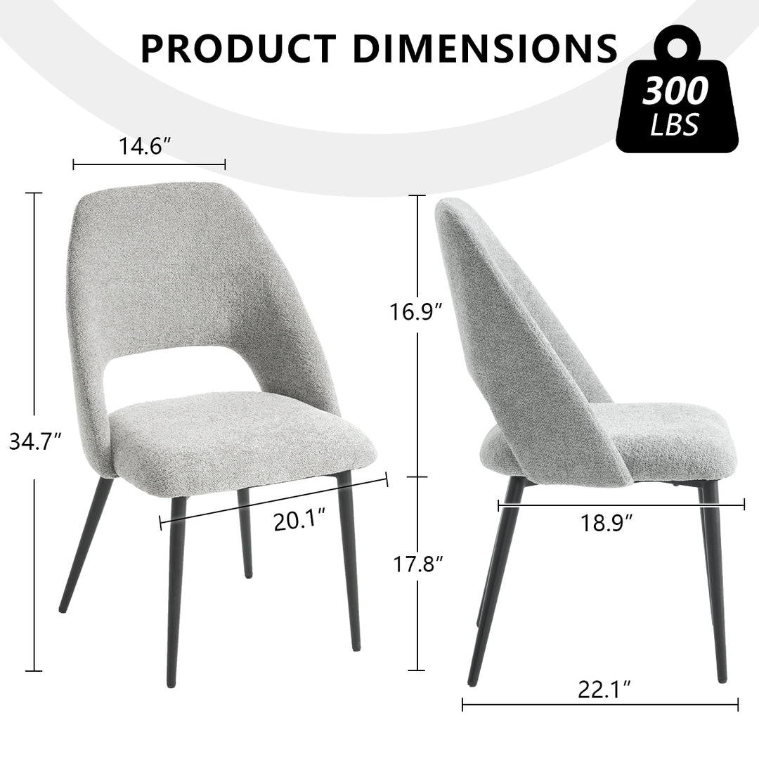 YOUNIKE Dining Chairs Wingback Modern Accent Chair