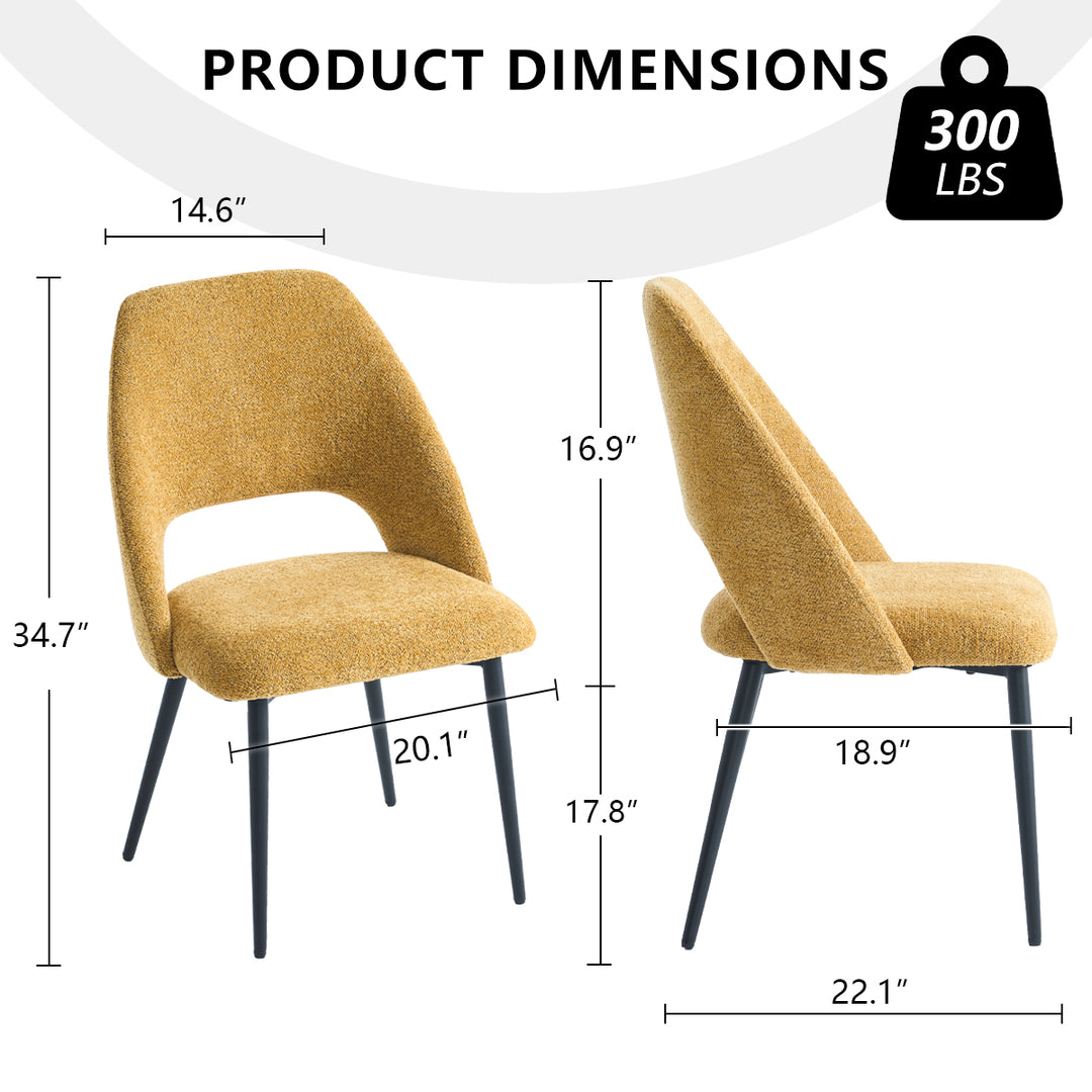 YOUNIKE Dining Chairs Wingback Modern Accent Chair