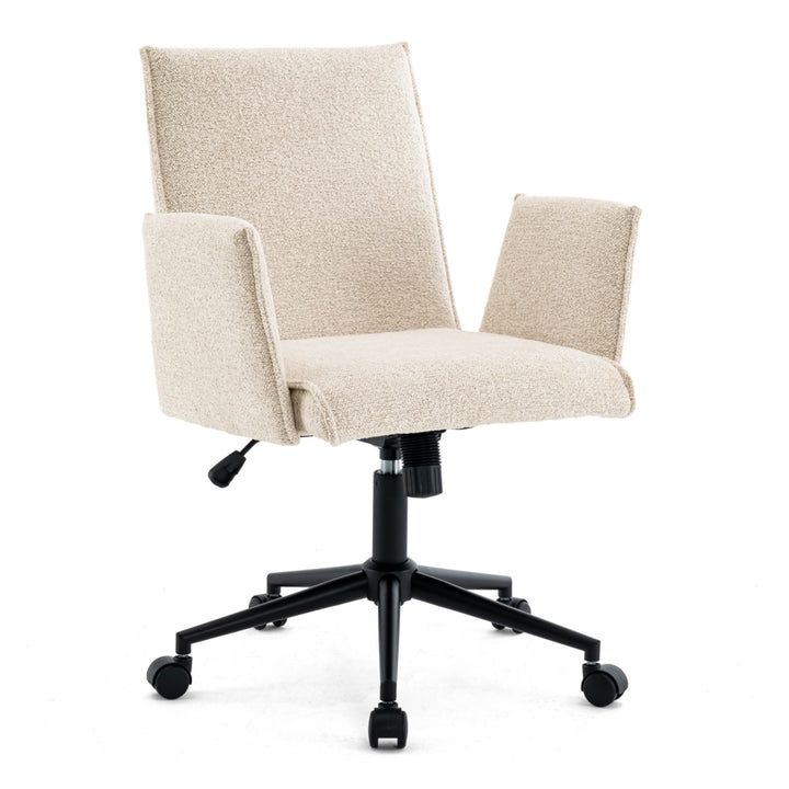 YOUNIKE Office Chair Modern Vanity Chair with Wheels