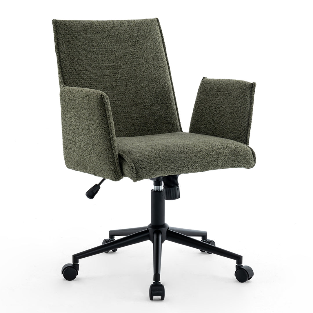 YOUNIKE Office Chair Modern Vanity Chair with Wheels