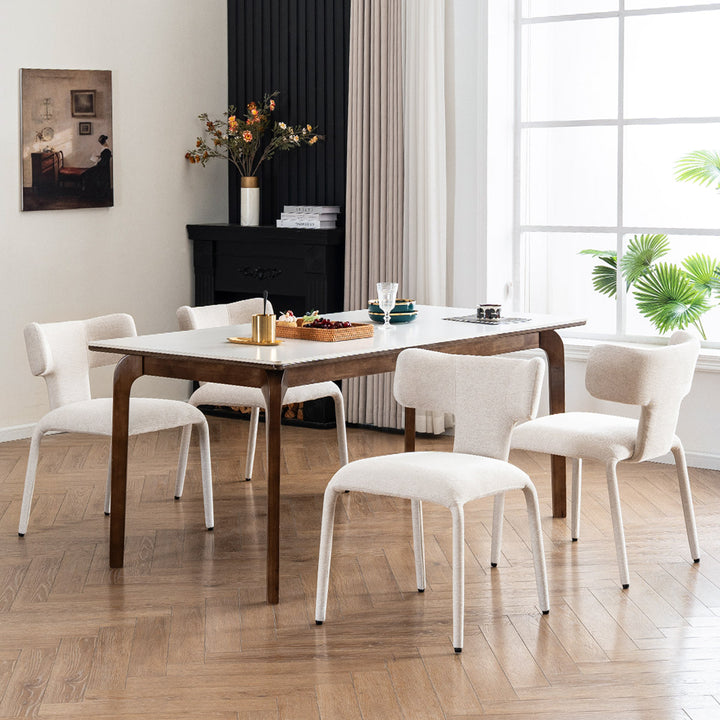 YOUNIKE Wingback Dining Chairs Contemporary Kitchen Chairs
