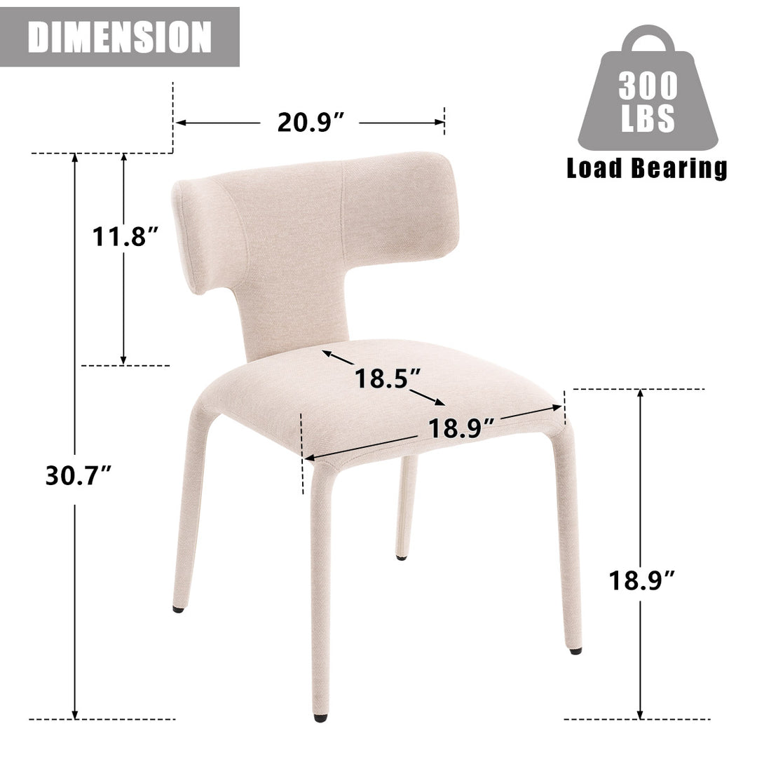 YOUNIKE Wingback Dining Chairs Contemporary Kitchen Chairs