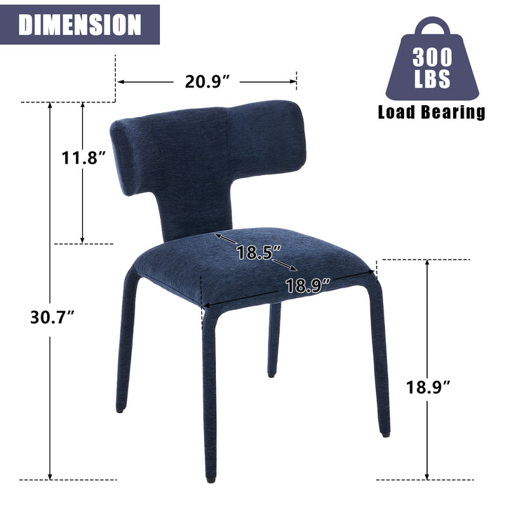 YOUNIKE Wingback Dining Chairs Contemporary Kitchen Chairs