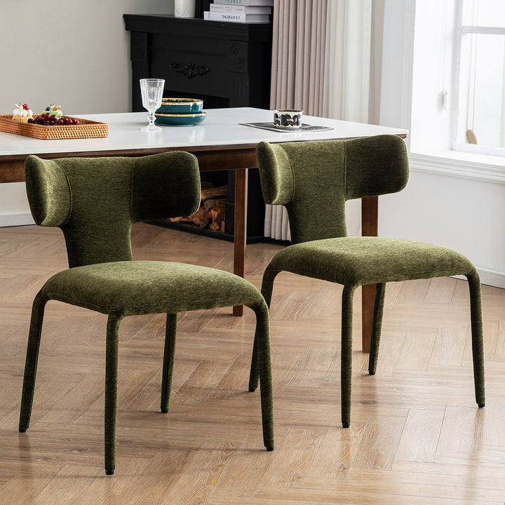 YOUNIKE Wingback Dining Chairs Contemporary Kitchen Chairs