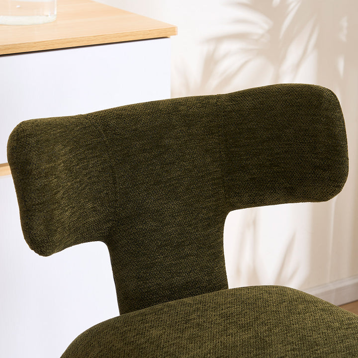 YOUNIKE Wingback Bar Stools Sleek Modern Counter Stools