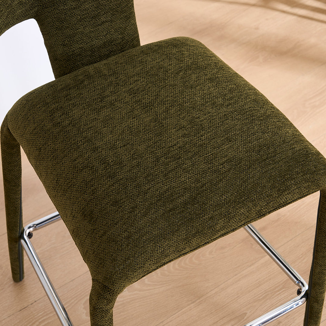 YOUNIKE Wingback Bar Stools Sleek Modern Counter Stools