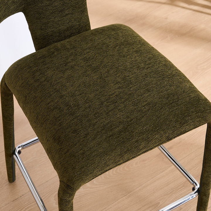 YOUNIKE Wingback Bar Stools Sleek Modern Counter Stools