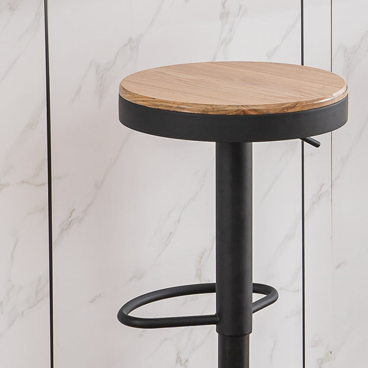 YOUNIKE Bar Stools Wooden Swivel Counter Stools