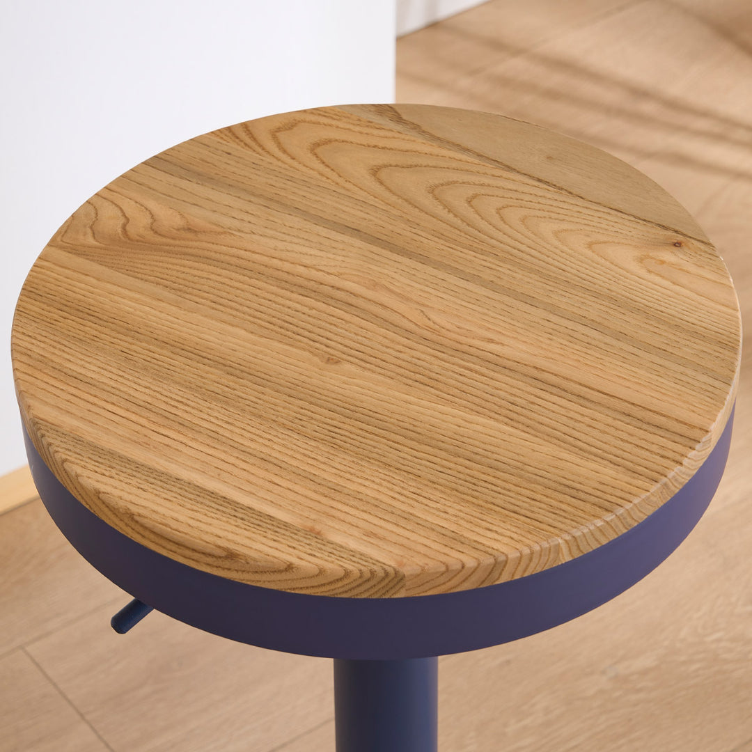 YOUNIKE Bar Stools Wooden Swivel Counter Stools