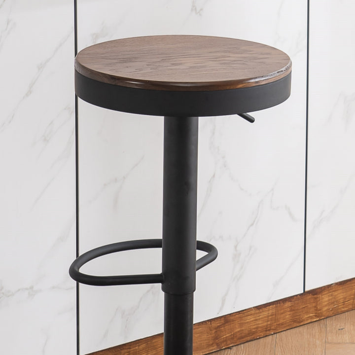 YOUNIKE Bar Stools Wooden Swivel Counter Stools