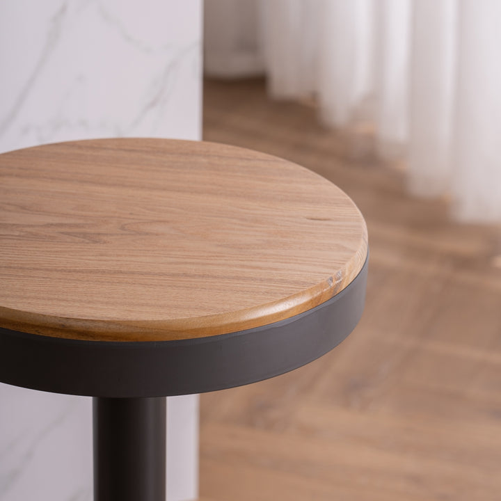 YOUNIKE Bar Stools Wooden Swivel Counter Stools