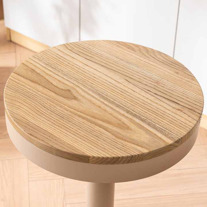 YOUNIKE Bar Stools Wooden Swivel Counter Stools