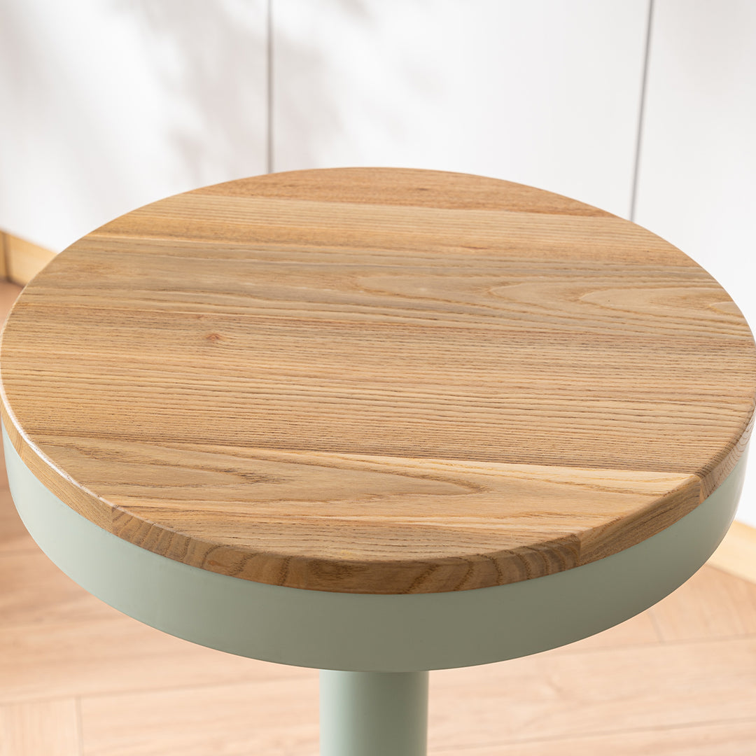 YOUNIKE Bar Stools Wooden Swivel Counter Stools