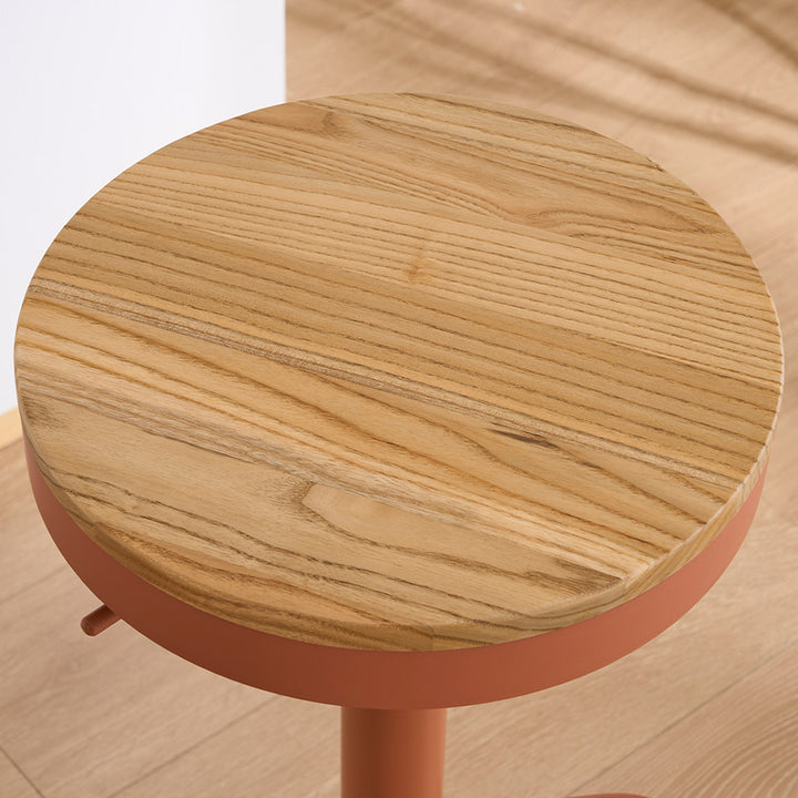 YOUNIKE Bar Stools Wooden Swivel Counter Stools
