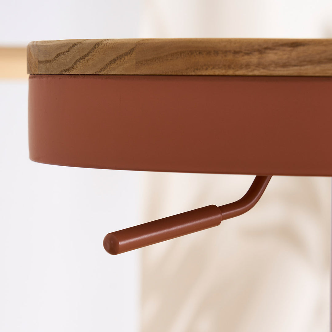 YOUNIKE Bar Stools Wooden Swivel Counter Stools