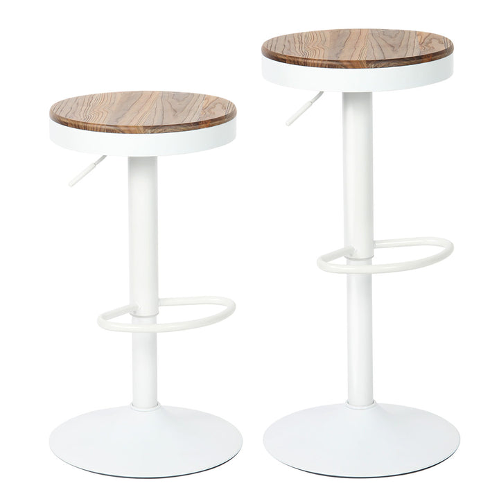 YOUNIKE Bar Stools Wooden Swivel Counter Stools
