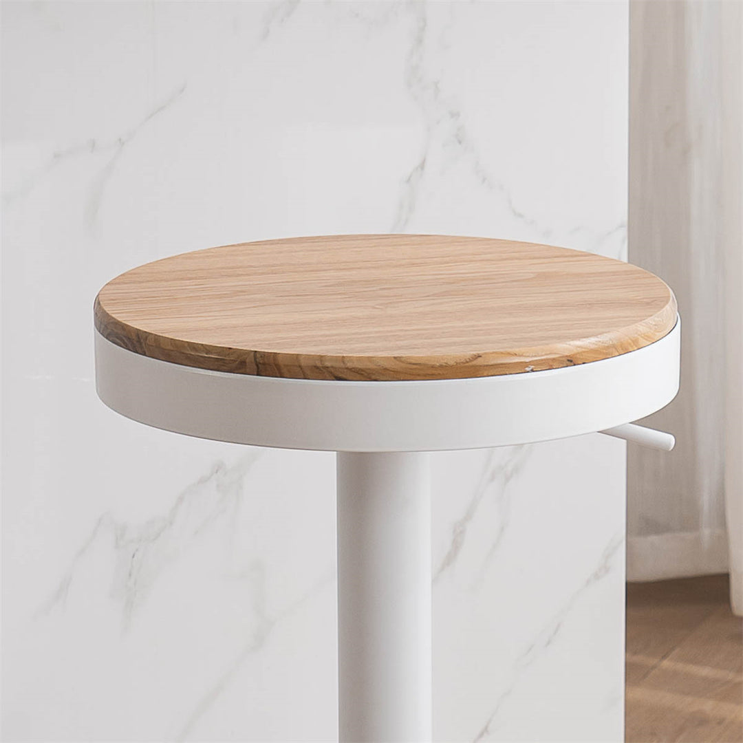 YOUNIKE Bar Stools Wooden Swivel Counter Stools