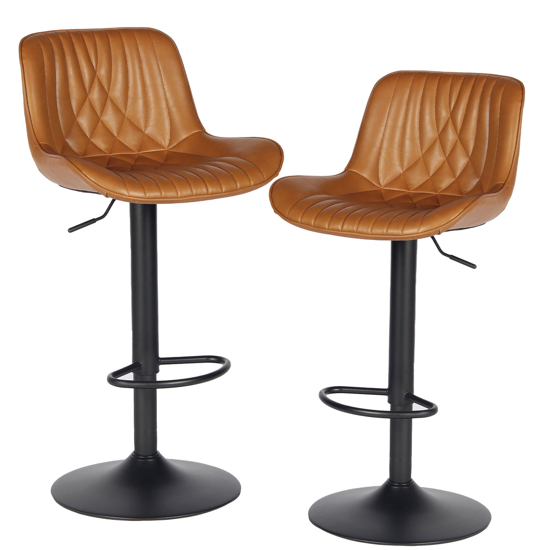 YOUNIKE Bar Stools with Back Set of 2 for Kitchen Island