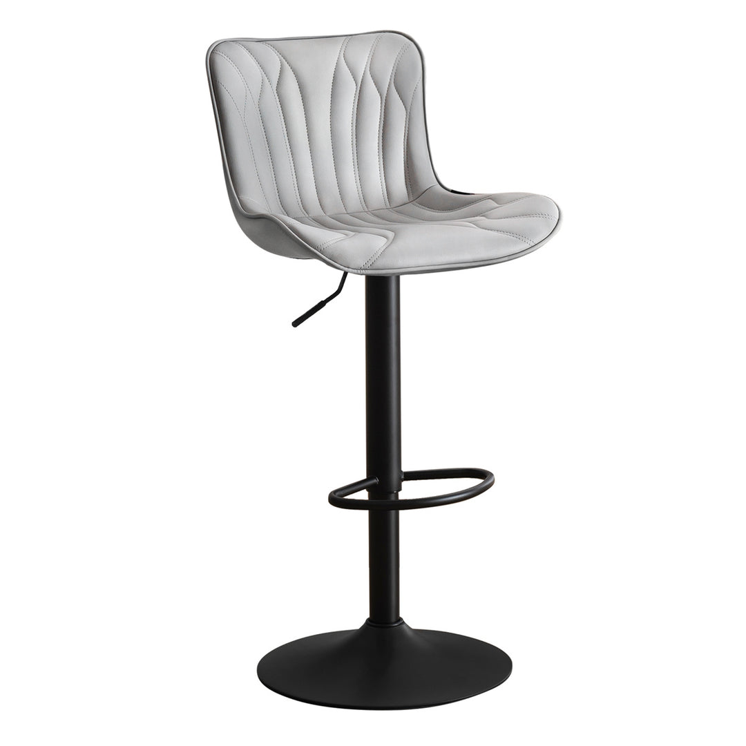 YOUNIKE Swivel Bar Stools Upholstered PU Leather Counter Stools
