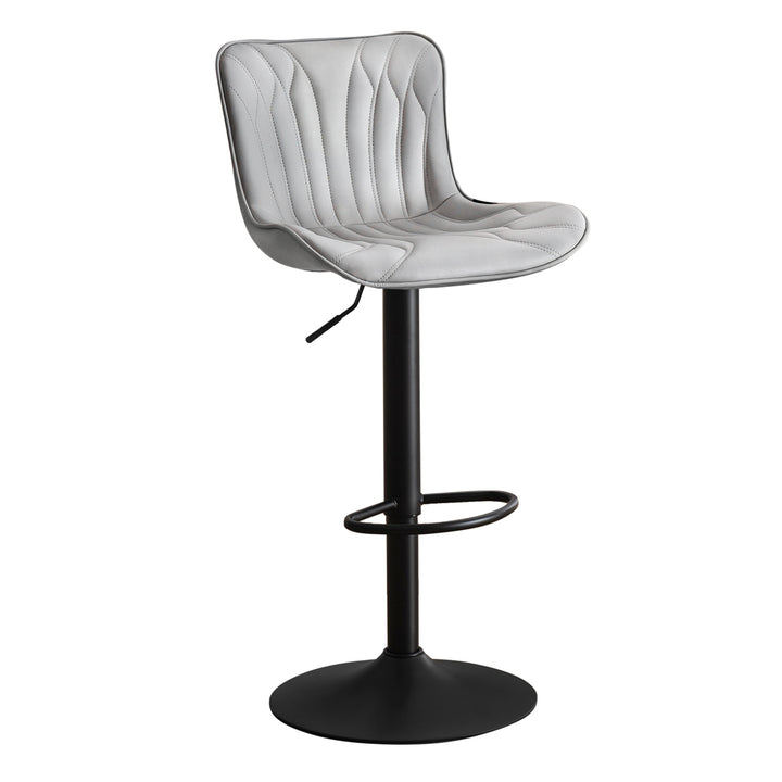 YOUNIKE Swivel Bar Stools Upholstered PU Leather Counter Stools