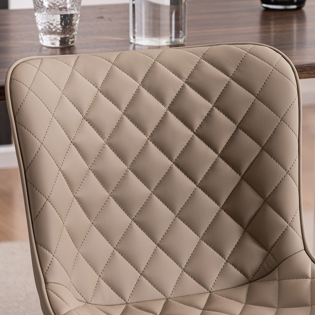YOUNIKE Dining Chairs Set of 2 Kitchen Chairs with Metal Legs