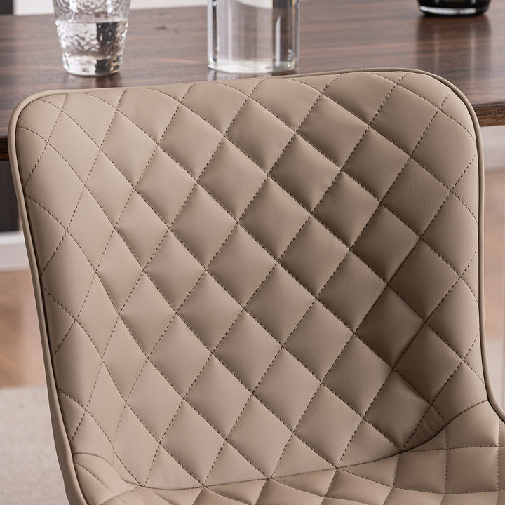 YOUNIKE Dining Chairs Set of 2 Kitchen Chairs with Metal Legs