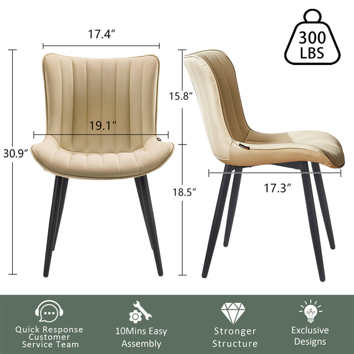 Dining Chairs-Beige-1936