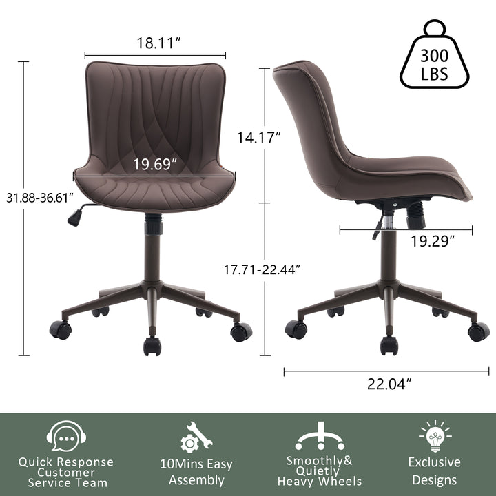 YOUNIKE Office Chair Adjustable Swivel Desk Chair