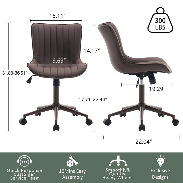 YOUNIKE Home Office Chair Ergonomic Desk Chair with Wheels