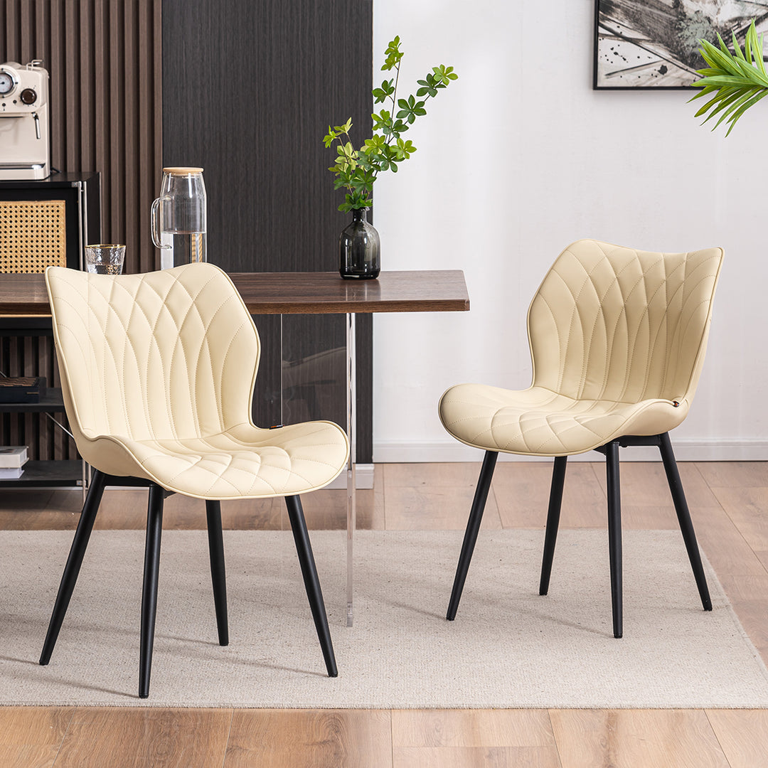 YOUNIKE Dining Chairs  PU Leather Living Room Chairs