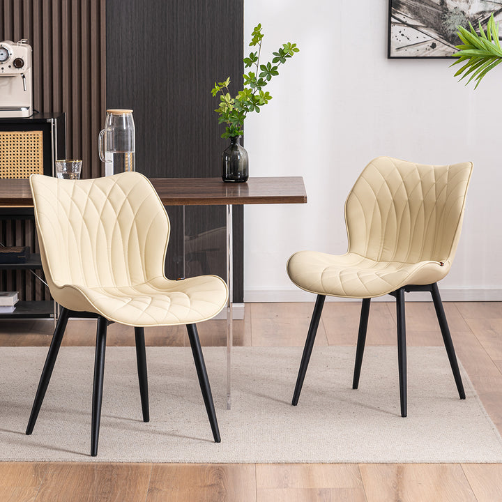 YOUNIKE Dining Chairs  PU Leather Living Room Chairs