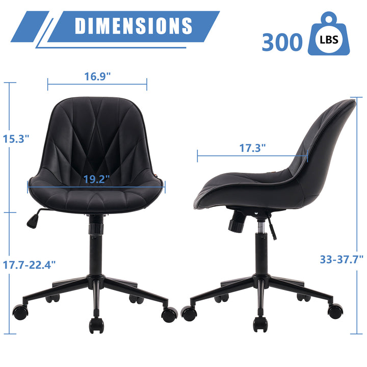 YOUNIKE Office Chair Home Desk Chair with Mid-Back Support