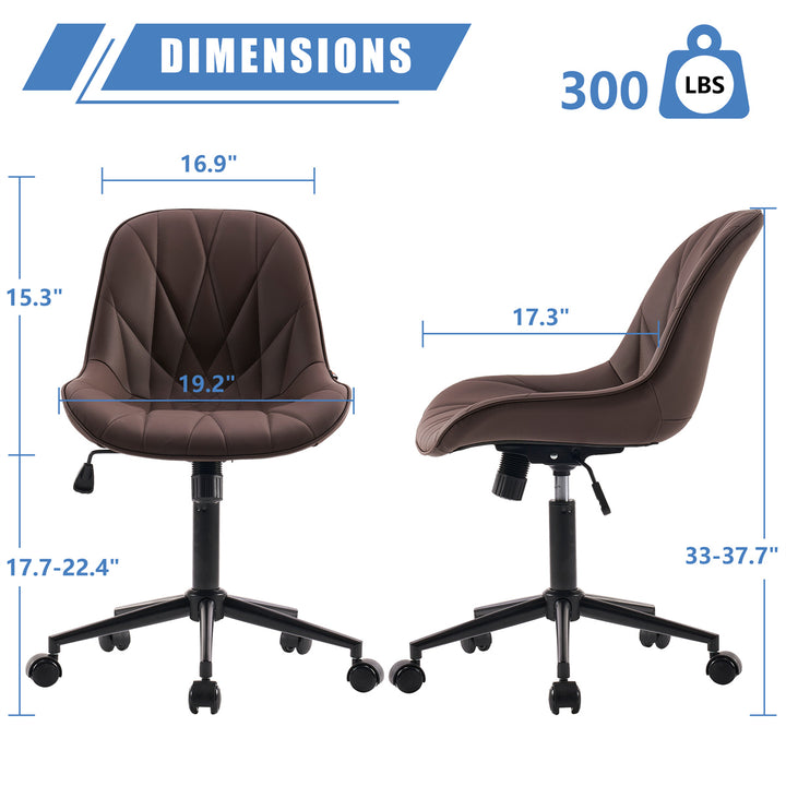 YOUNIKE Office Chair Home Desk Chair with Mid-Back Support