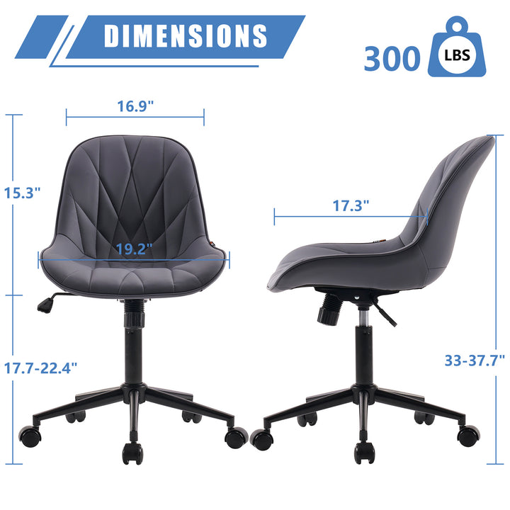 YOUNIKE Office Chair Home Desk Chair with Mid-Back Support