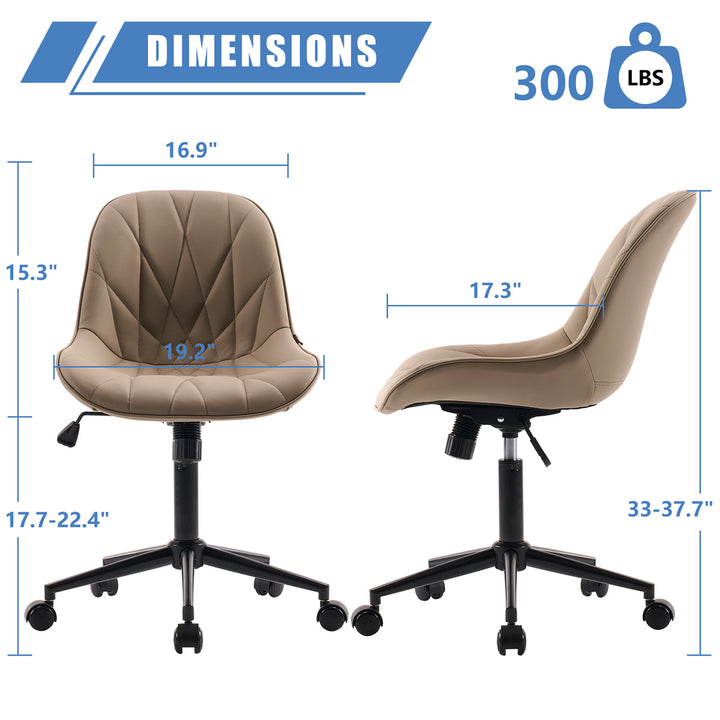 YOUNIKE Office Chair Home Desk Chair with Mid-Back Support
