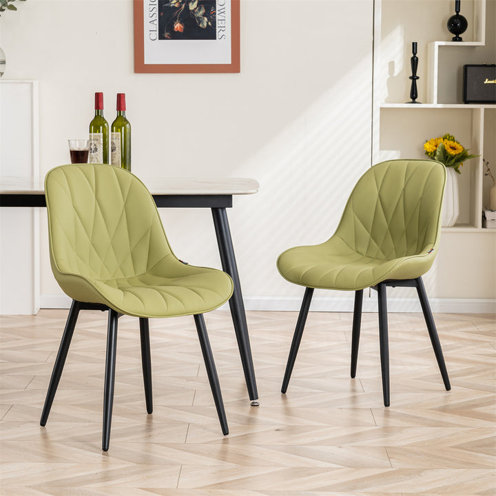 YOUNIKE Dining Chairs Modern Kitchen Chairs with Curved Back