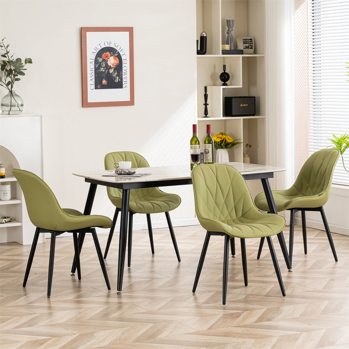 YOUNIKE Dining Chairs Modern Kitchen Chairs with Curved Back
