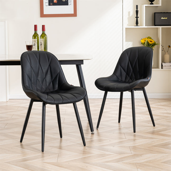 YOUNIKE Dining Chairs Modern Kitchen Chairs with Curved Back