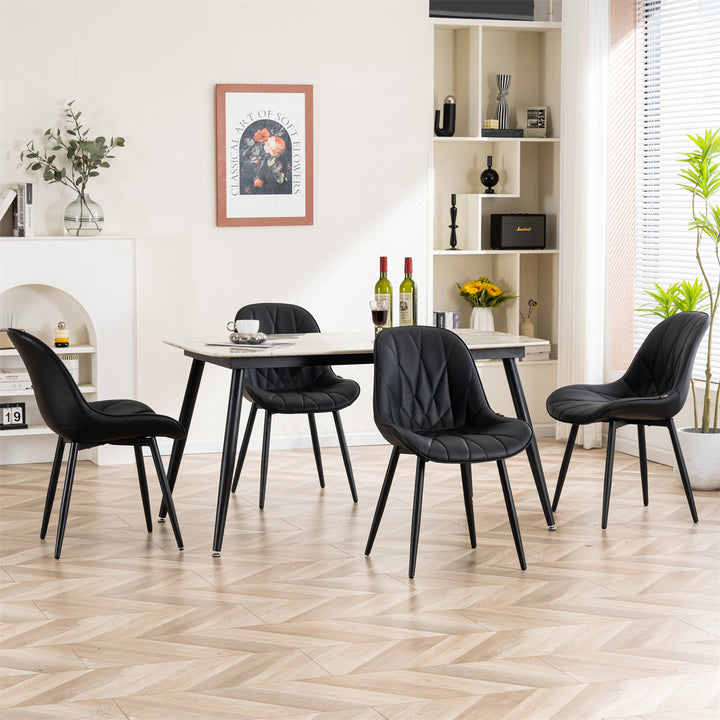YOUNIKE Dining Chairs Modern Kitchen Chairs with Curved Back