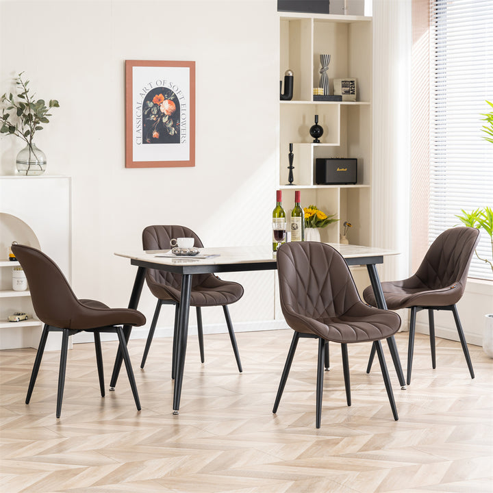 YOUNIKE Dining Chairs Modern Kitchen Chairs with Curved Back