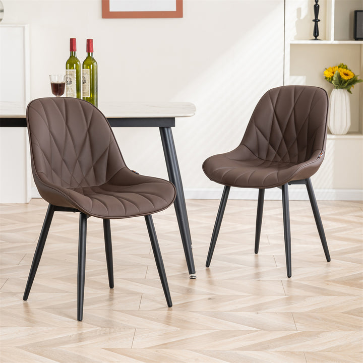 YOUNIKE Dining Chairs Modern Kitchen Chairs with Curved Back