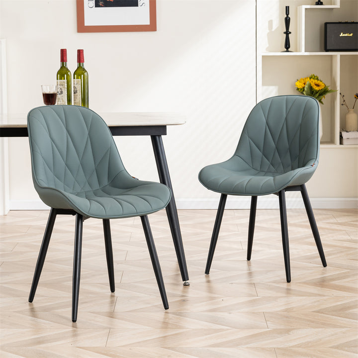 YOUNIKE Dining Chairs Modern Kitchen Chairs with Curved Back