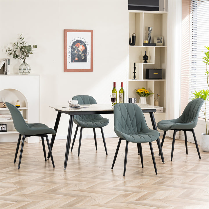 YOUNIKE Dining Chairs Modern Kitchen Chairs with Curved Back