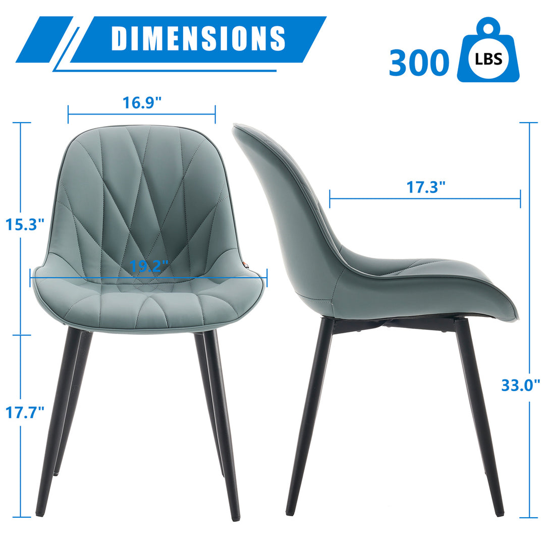 YOUNIKE Dining Chairs Modern Kitchen Chairs with Curved Back