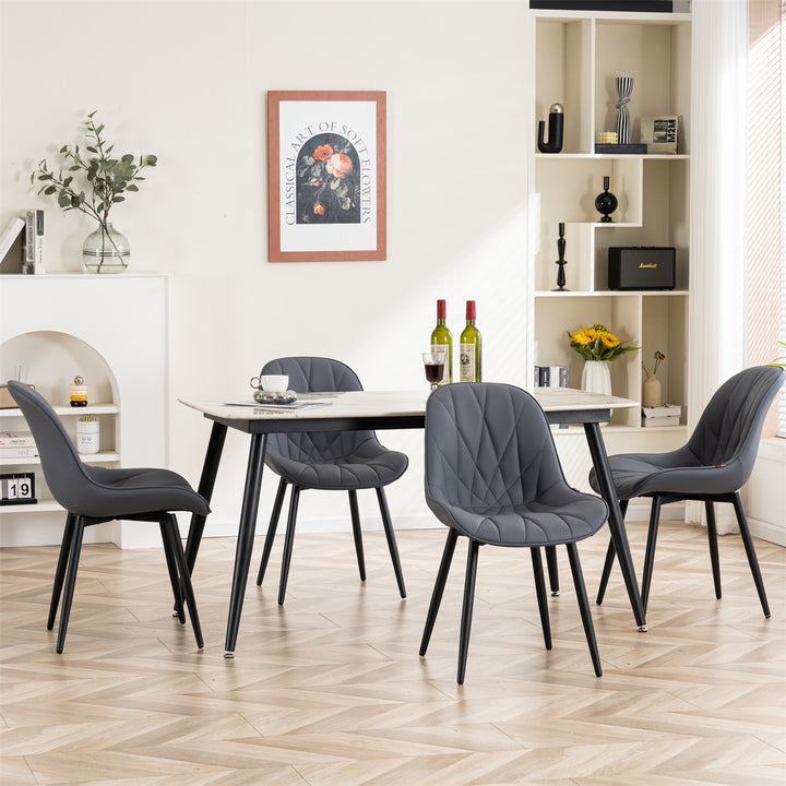 YOUNIKE Dining Chairs Modern Kitchen Chairs with Curved Back