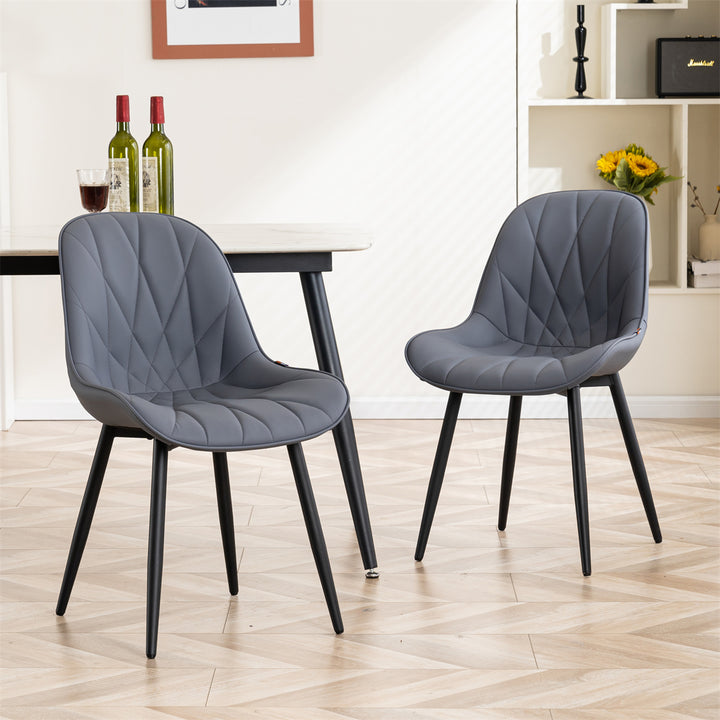 YOUNIKE Dining Chairs Modern Kitchen Chairs with Curved Back