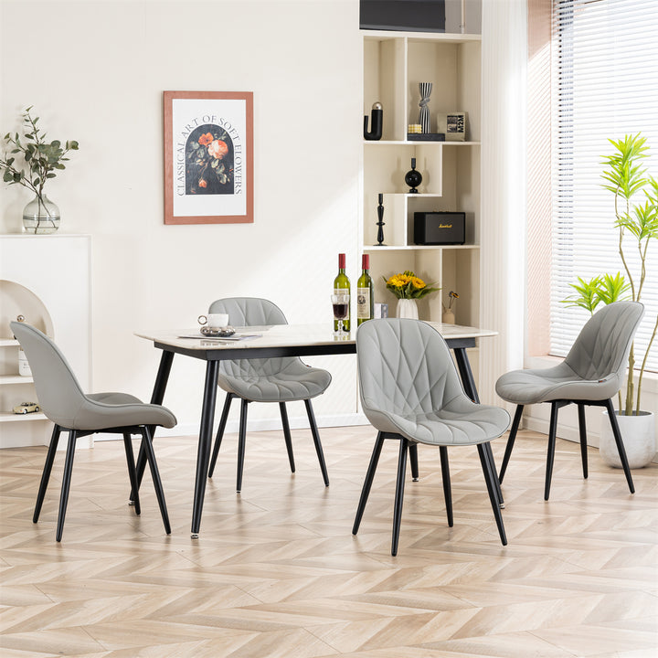 YOUNIKE Dining Chairs Modern Kitchen Chairs with Curved Back