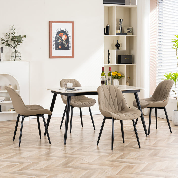 YOUNIKE Dining Chairs Modern Kitchen Chairs with Curved Back